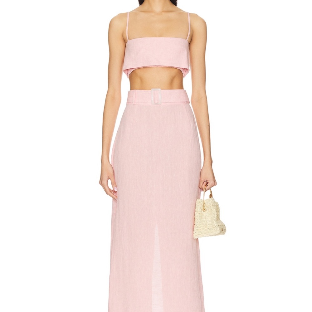 Matthew Bruch Pink Women's Skirt Set